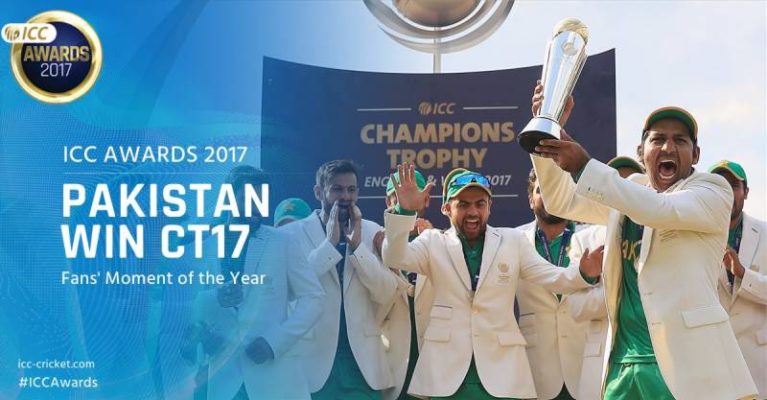 چیمپئنز ٹرافی کی فاتح پاکستانی ٹیم نے شائقین کرکٹ کے  دل جیت لئے ،آئی سی سی نے بڑا اعلان کردیا
